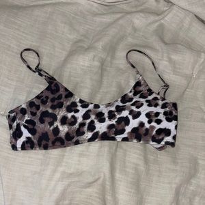 cheetah bikini top